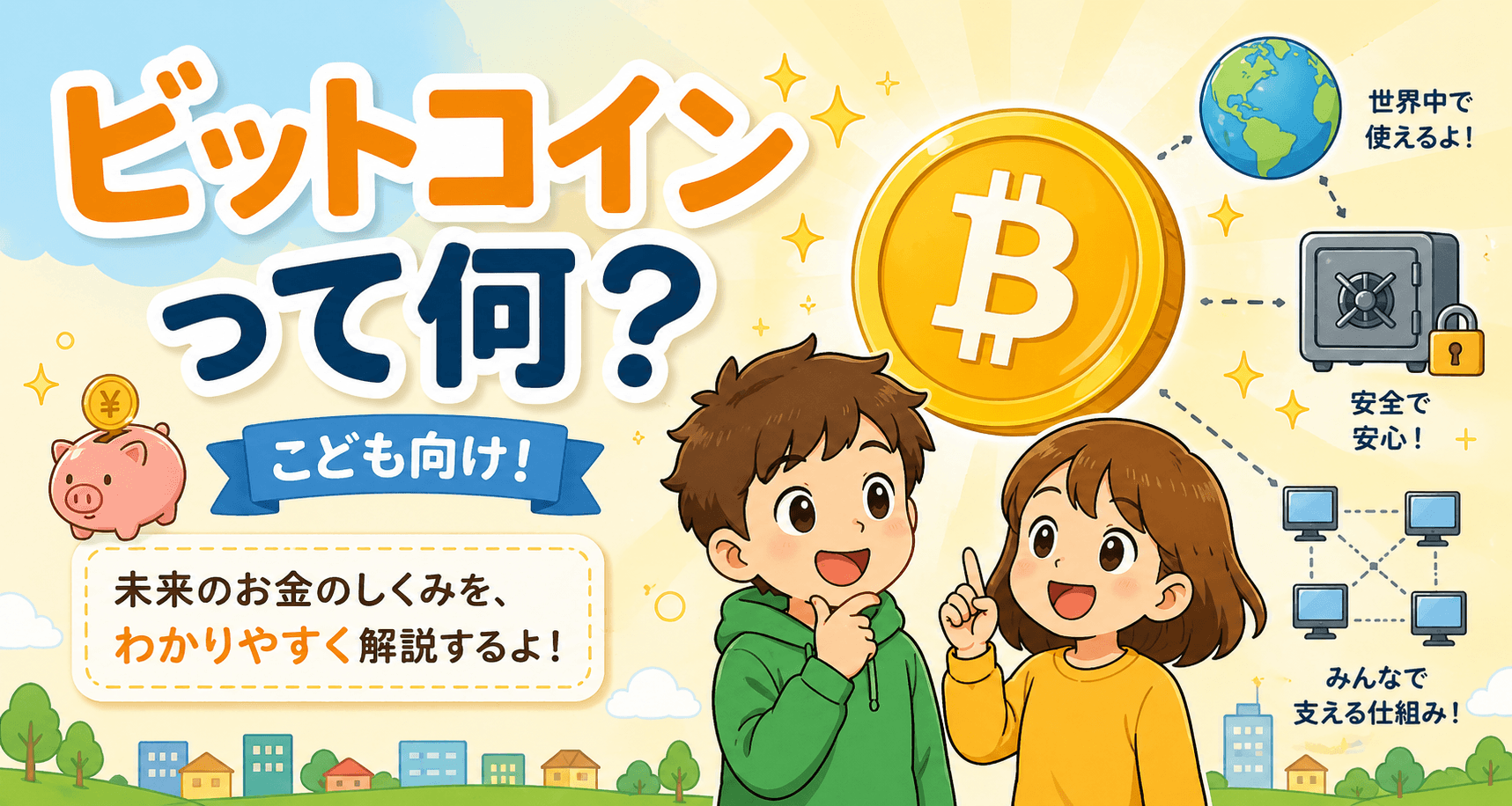 ビットコインって何？【こども向け！】やさしく学ぶ新しいお金のしくみ。