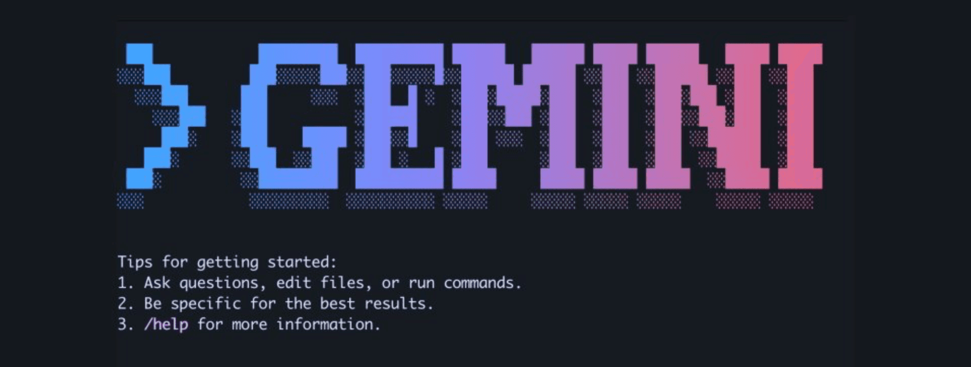 Gemini ホーム画面