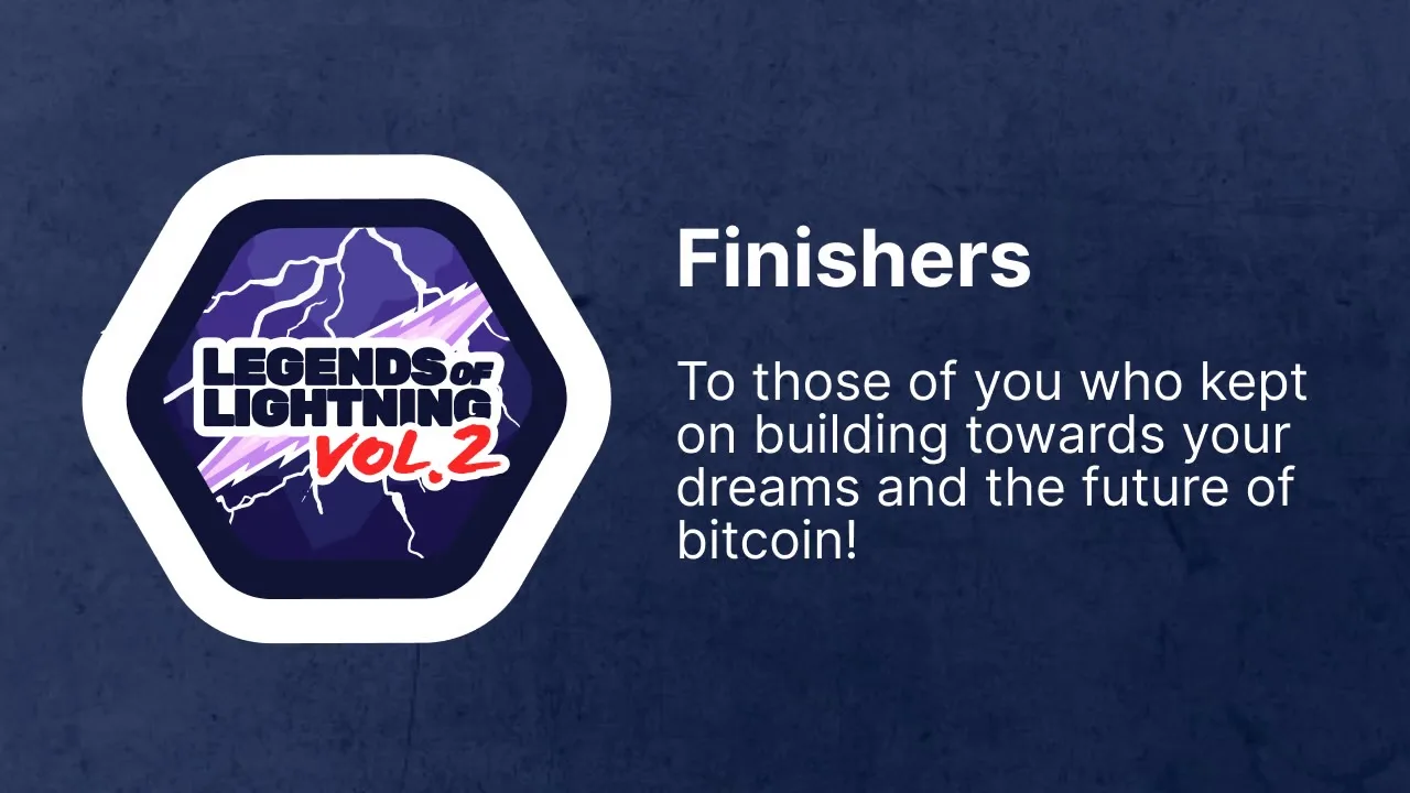 Finishers